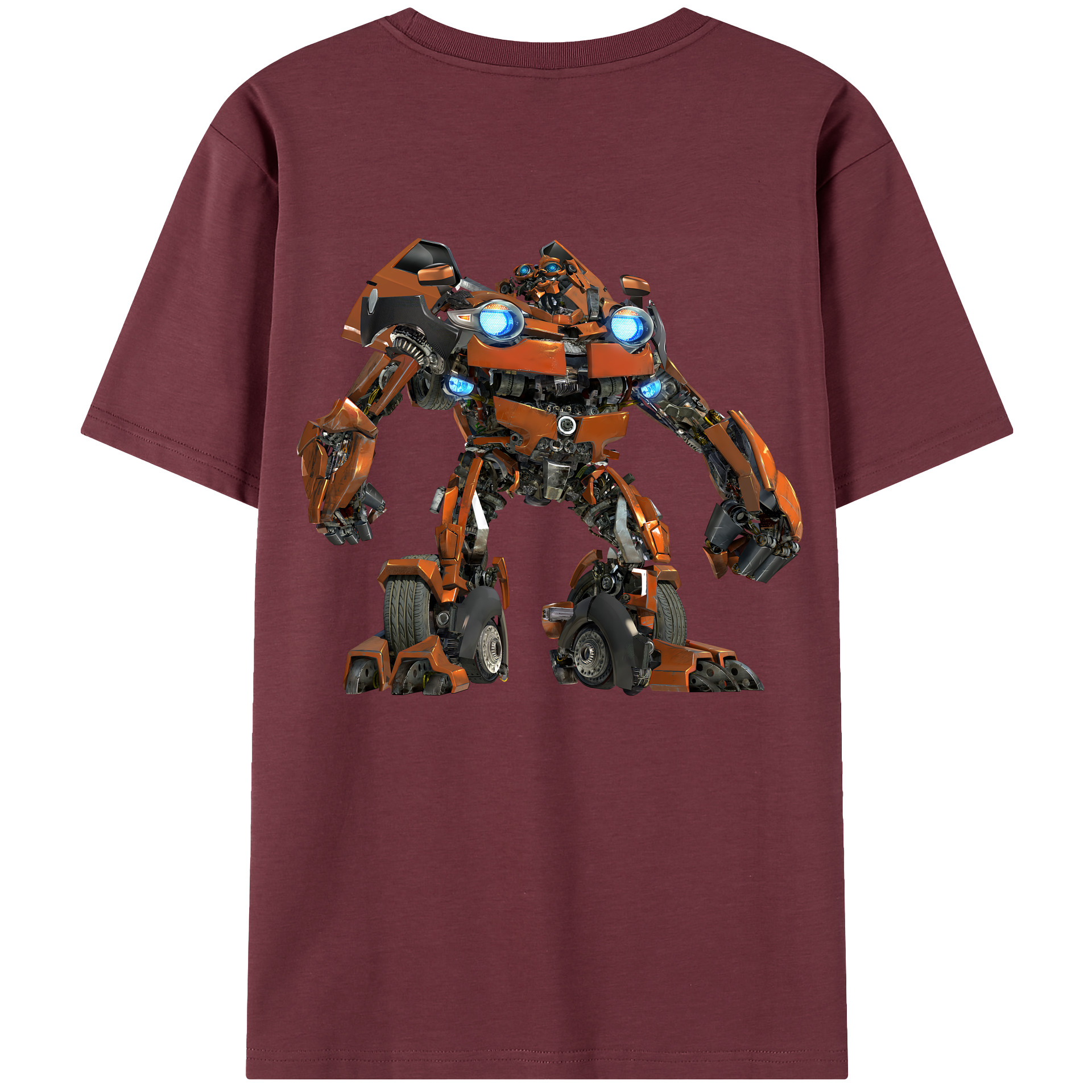 （画像用） Transformers トランスフォーマー 綿100％半袖Tシャツ（背面プリント）